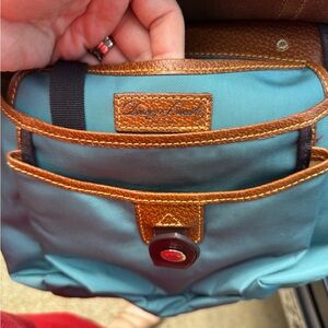 Dooney and Bourke leather and nylon crossbody